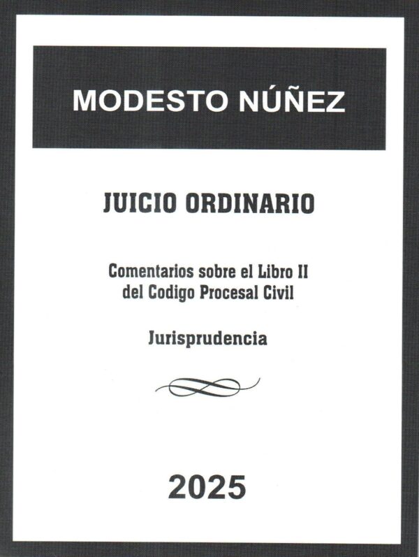 JUICIO ORDINARIO