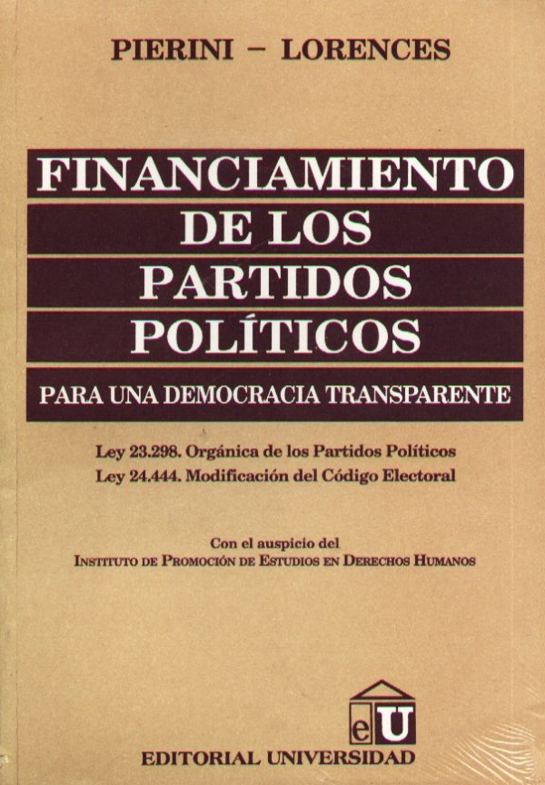 FINANCIAMIENTO DE LOS PARTIDOS POLITICOS