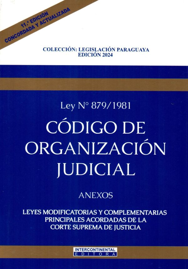 CODIGO DE ORGANIZACION JUDICIAL