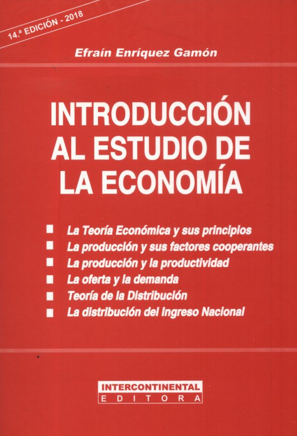 INTRODUCCION AL ESTUDIO DE LA ECONOMIA
