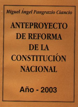 ANTEPROYECTO DE REFORMA DE LA CONSTITUCION