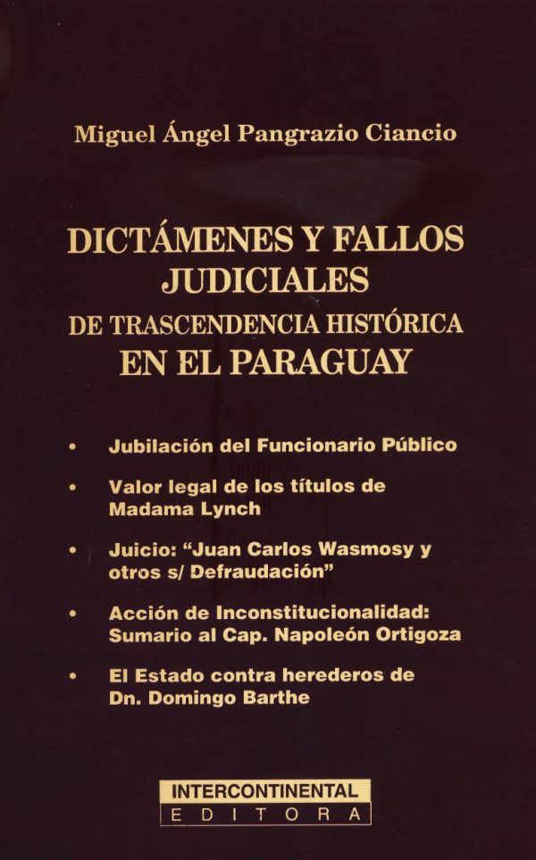 DICTAMENES Y FALLOS JUDICIALES