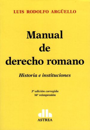 MANUAL DE DERECHO ROMANO