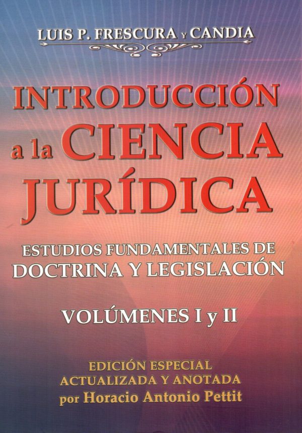 INTRODUCCION A LA CIENCIA JURIDICA