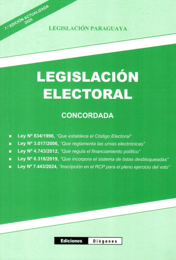 LEGISLACION ELECTORAL CONCORDADA