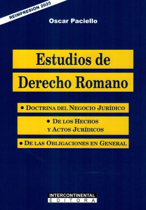 ESTUDIOS DE DERECHO ROMANO