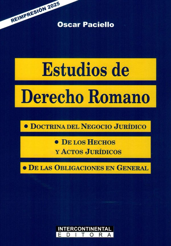 ESTUDIOS DE DERECHO ROMANO