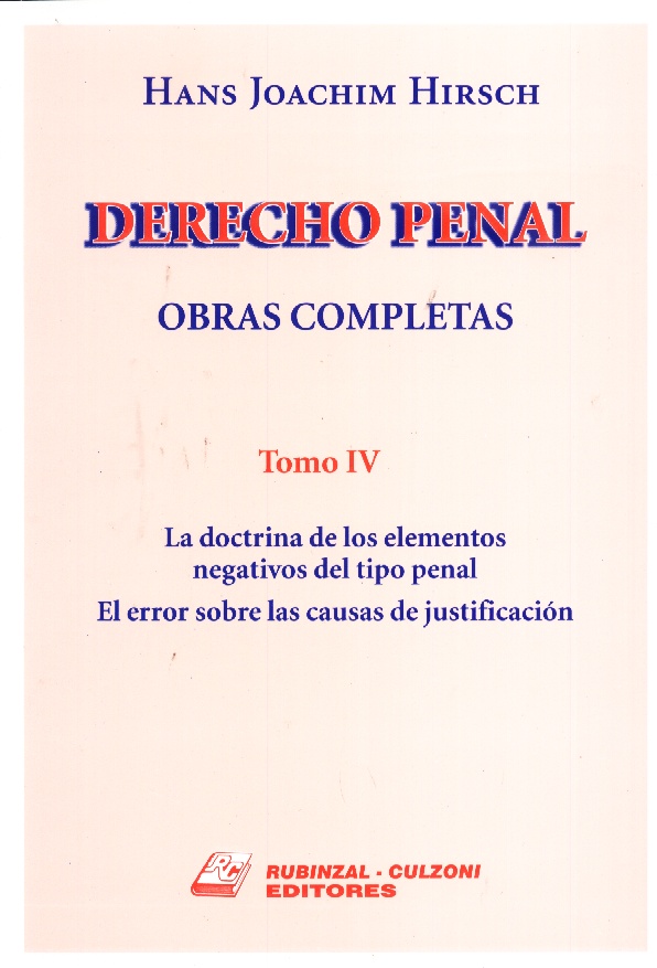 DERECHO PENAL OBRAS COMPLETAS TOMO 4