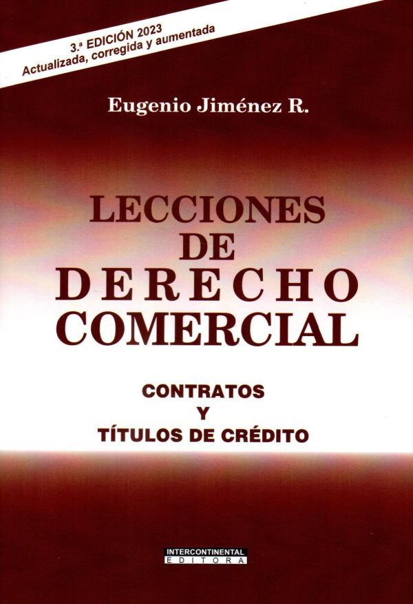 LECCIONES DE DERECHO COMERCIAL