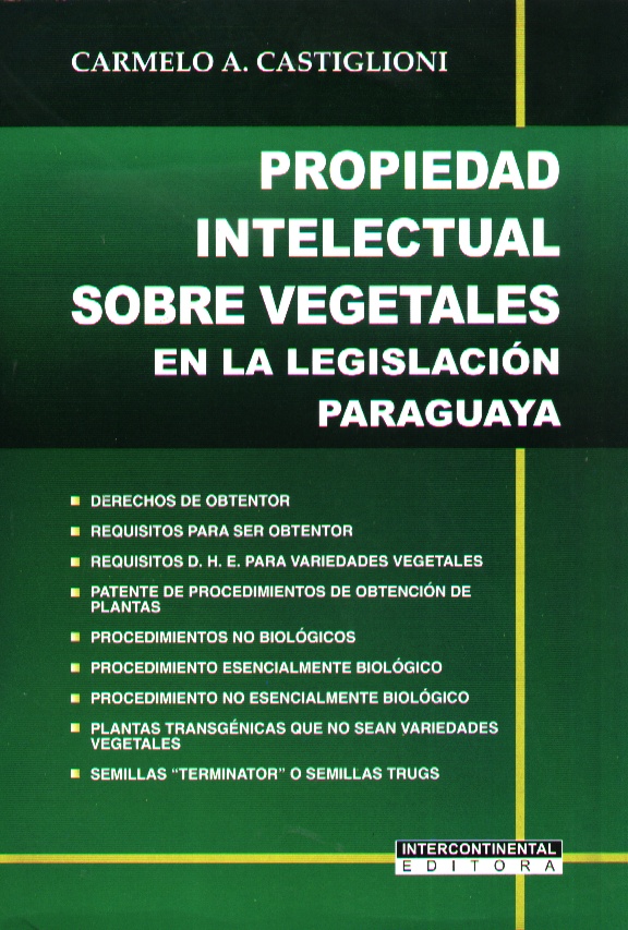 PROPIEDAD INTELECTUAL SOBRE VEGETALES