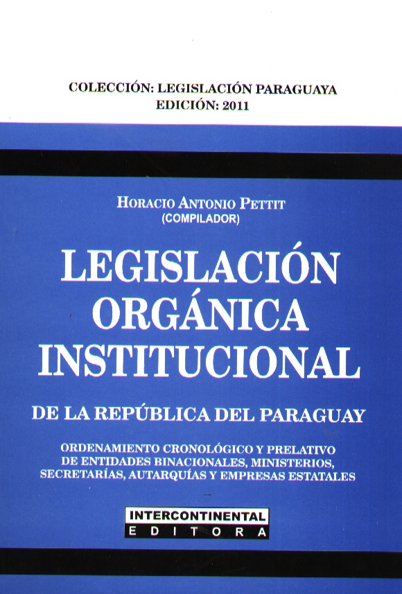 LEGISLACION ORGANICA INSTITUCIONAL