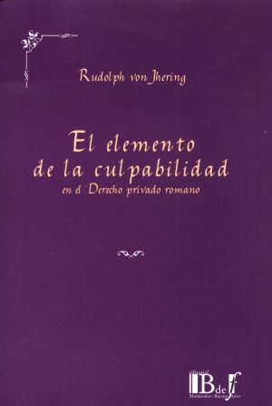 ELEMENTO DE LA CULPABILIDAD EL