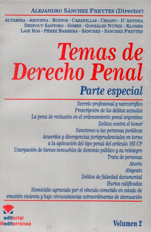 TEMAS DE DERECHO PENAL P ESP TOMO 2