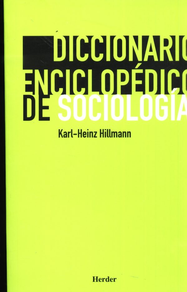 DICCIONARIO ENCICLOPEDICO DE SOCIOLOGIA