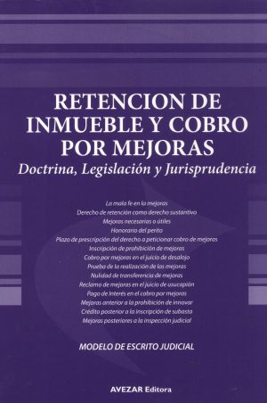 RETENCION DE INMUEBLE Y COBRO POR MEJORAS