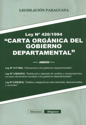 CARTA ORGANICA DEL GOBIERNO DEPARTAMENTAL