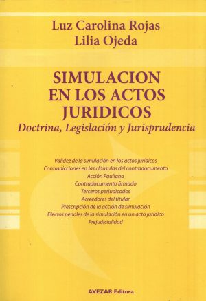 SIMULACION EN LOS ACTOS JURIDICOS