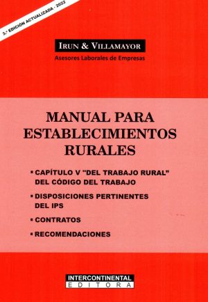 MANUAL PARA ESTABLECIMIENTOS RURALES