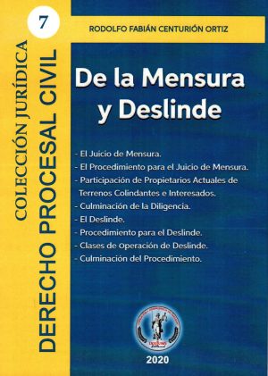 DE LA MENSURA Y DESLINDE