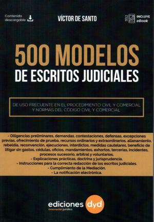 500 MODELOS DE ESCRITOS JUDICIALES