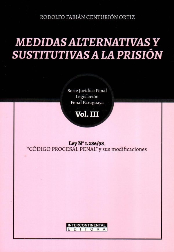 MEDIDAS ALTERNATIVAS Y SUSTITUTIVAS VOL3